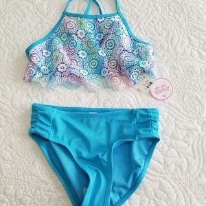 Justice Size 10 swim suit - 2 piece